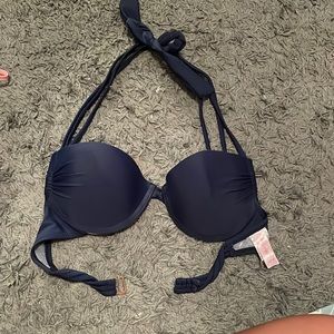 Navy blue bathing suit top